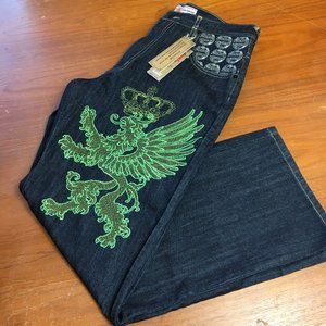 KANJI  Rare  NWT Denim Premium Jeans Y2K Vintage  Sz 34" x 32 "